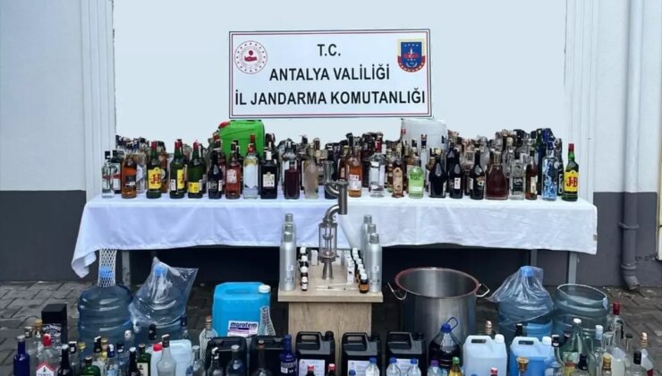 Manavgat’ta 725 Litre Sahte İçki Ele Geçirildi